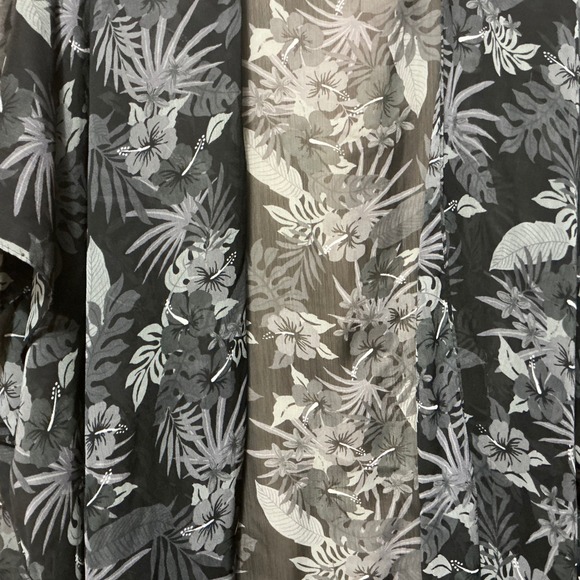 Steve Madden Womens Black Grey Tropical Floral Chiffon Kimono Wrap OSFM RN98072 - Picture 7 of 8